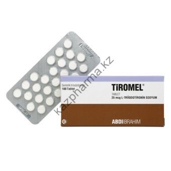 Лиотиронин Tiromel 1 таблетка 25мкг (100 таблеток) Шымкент