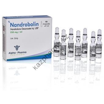 Nandrobolin (Дека, Нандролон деканоат) Alpha Pharma 10 ампул по 1мл (1амп 250 мг) - Шымкент