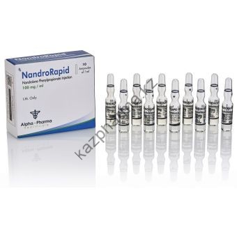 Нандролон фенилпропионат Alpha Pharma NandroRapid (Дураболин) 10 ампул по 1мл (1амп 100 мг) - Шымкент