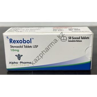 Rexobol (Станозолол, Винстрол) Alpha Pharma 50 таблеток (1таб 10 мг) - Шымкент