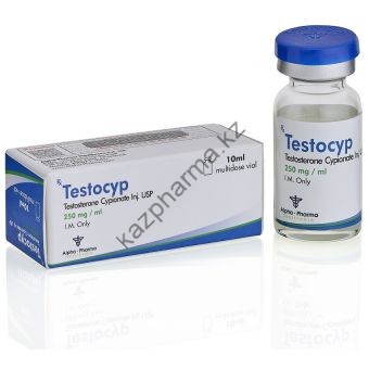 TestoCyp (Тестостерон ципионат) Alpha Pharma балон 10 мл (250 мг/1 мл) - Шымкент
