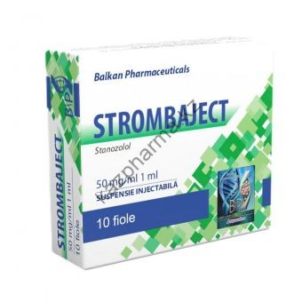Станозолол, Винстрол Balkan Strombaject aqua 10 ампул по 1мл (1амп 50 мг) - Шымкент