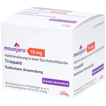 Mounjaro (Tirzepatide) раствор для п/к введ. 4 флакона 0,5 мл по 15 мг Шымкент