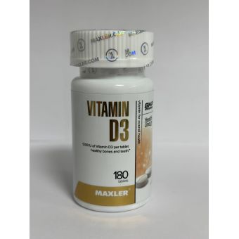 Витамин D3 Maxler 180 таблеток 1200 ME Шымкент