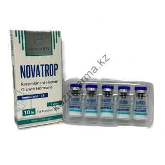 Гормон роста Novatrop Novagen 5 флаконов по 10 ед (50 ед) - Шымкент