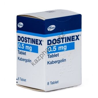 Каберголин Dostinex 8 таблеток (1 таб 0.5 мг)  Шымкент