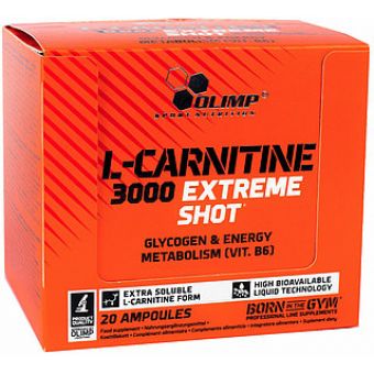 L- Карнитин Olimp L-Carnitine 3000 Extreme Shot (20 ампул по 25мл) - Шымкент