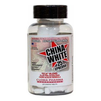 Жиросжигатель Cloma Pharma China White 25 (100 таб) - Шымкент
